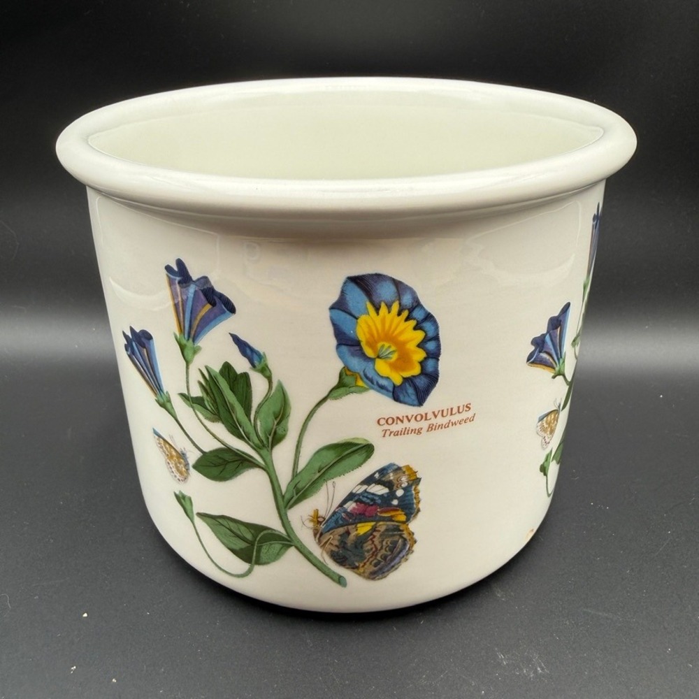 Vintage Portmeirion Botanic Garden Bindweed Canister 7" Wide Jar Canister Plant